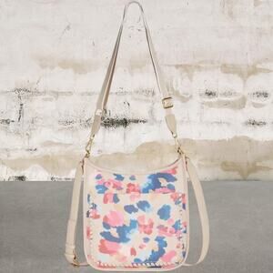 Style & Co. Pink Crossbody Bag with Floral Design